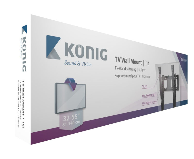 K&ouml;nig KNM-TLMT Tv Muurbeugel Kantelen 32 - 55 &quot; 40 Kg