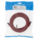 Valueline VLCP85320R50 Cat6a S/ftp Netwerkkabel Rj45 (8/8) Male - Rj45 (8/8) Male 5.00 M Rood
