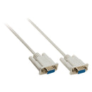 Valueline VLCP52050I30 Seriële Kabel Sub-d 9-pins Female - Sub-d 9-pins Female 3.00 M Ivoor