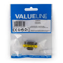 Valueline VLCP52811M Seriële Adapter Sub-d 9-pins Male - Sub-d 9-pins Male Metaal