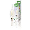 HQ HQLFE14FLTP003 Retro Led-filamentlamp E14 Gebogen Kaars 2.1 W 250 Lm 2700 K
