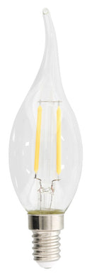 HQ HQLFE14FLTP003 Retro Led-filamentlamp E14 Gebogen Kaars 2.1 W 250 Lm 2700 K