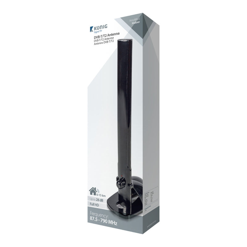 K&ouml;nig KNANIR1502B Dvb-t/t2 Binnen Antenne 28 Db Vhf / Uhf