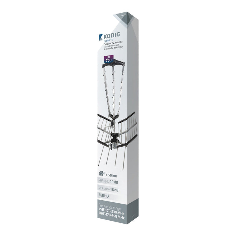 K&ouml;nig KNANUV01BLTE Dvb-t/t2 Buitenantenne 18 Db Vhf / Uhf