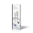 Nedis CCTB39300AL10 Data- En Oplaadkabel Apple Lightning 8-pins Male - Usb A Male 1,0 M Aluminium