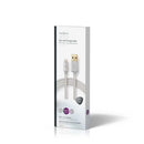 Nedis CCTB39300AL20 Data- En Oplaadkabel Apple Lightning 8-pins Male - Usb A Male 2,0 M Aluminium