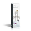 Nedis CCTB39300AL20 Data- En Oplaadkabel Apple Lightning 8-pins Male - Usb A Male 2,0 M Aluminium
