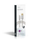 Nedis CCTB39300AL30 Data- En Oplaadkabel Apple Lightning 8-pins Male - Usb A Male 3,0 M Aluminium