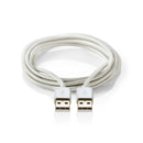 Nedis CCTB60000AL20 Kabel Usb 2.0 A Male - A Male 2,0 M Aluminium