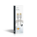Nedis CCTB60000AL20 Kabel Usb 2.0 A Male - A Male 2,0 M Aluminium