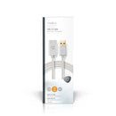 Nedis CCTB60010AL20 Kabel Usb 2.0 A Male - A Female 2,0 M Aluminium