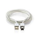 Nedis CCTB60100AL20 Kabel Usb 2.0 A Male - B Male 2,0 M Aluminium