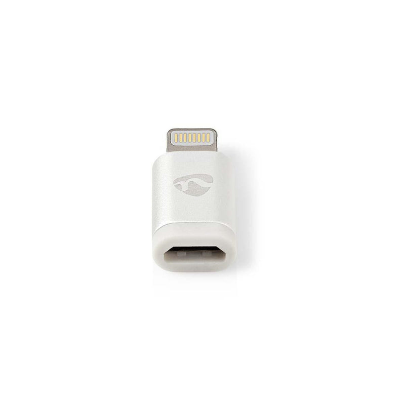 Nedis CCTB39901AL Apple Lightning-adapter Apple Lightning 8-pins Male - Usb Micro-b Female