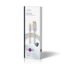 Nedis CCTB60600AL20 Kabel Usb 2.0 Type-c Male - A Male 2,0 M Aluminium