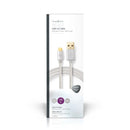 Nedis CCTB60600AL30 Kabel Usb 2.0 Type-c Male - A Male 3,0 M Aluminium