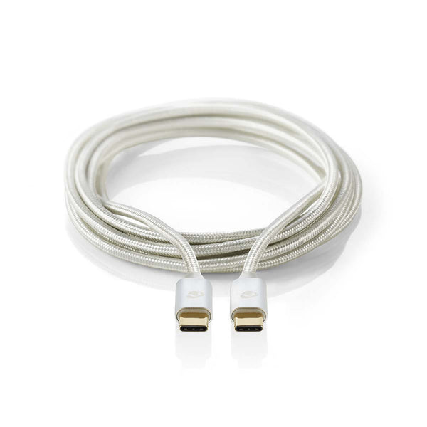 Nedis CCTB60700AL10 Kabel Usb 2.0 Type-c Male - Type-c Male 1,0 M Aluminium