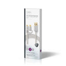 Nedis CCTB60610AL10 2-in-1 Sync- En Oplaadkabel Usb Micro-b Male + Usb Type-c Male - A Male 1,0 M A