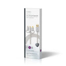 Nedis CCTB60620AL10 3-in-1 Sync- En Oplaadkabel Usb Micro-b Male + Usb Type-c Male + Apple Lightnin