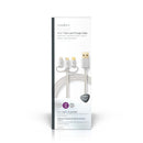 Nedis CCTB60620AL10 3-in-1 Sync- En Oplaadkabel Usb Micro-b Male + Usb Type-c Male + Apple Lightnin