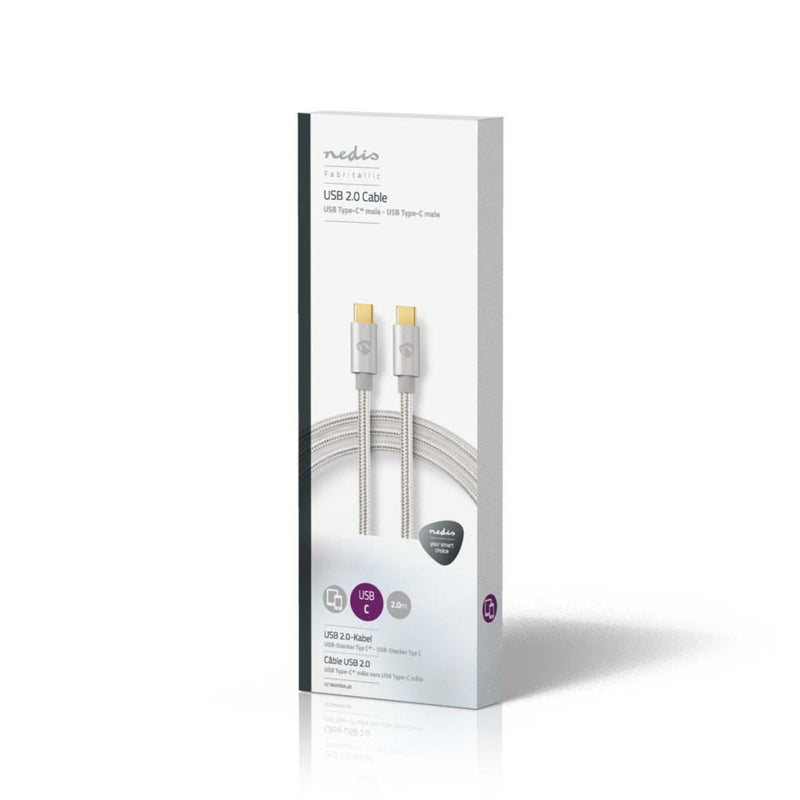 Nedis CCTB60700AL20 Kabel Usb 2.0 Type-c Male - Type-c Male 2,0 M Aluminium