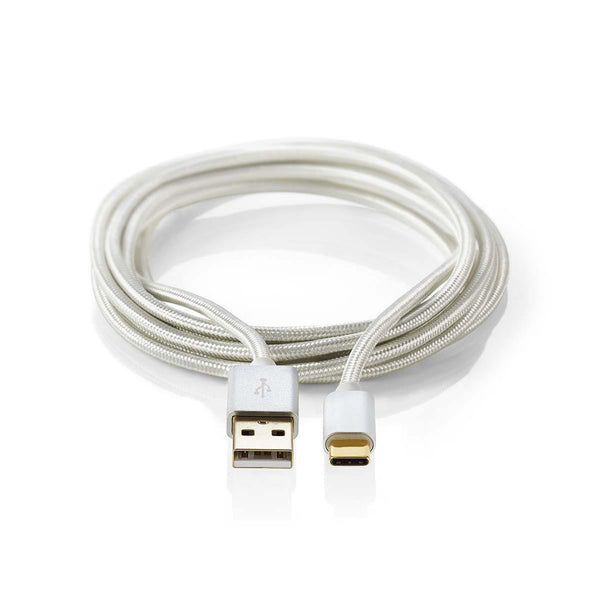 Nedis CCTB61600AL20 Kabel Usb 3.0 Type-c Male - A Male 2,0 M Aluminium