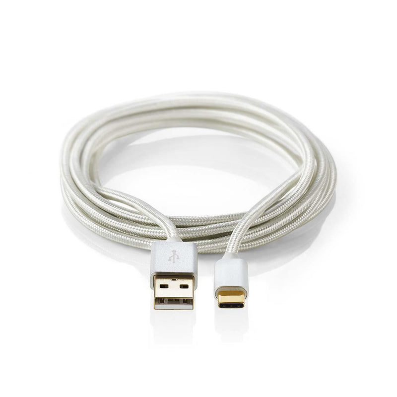 Nedis CCTB61600AL20 Kabel Usb 3.0 Type-c Male - A Male 2,0 M Aluminium