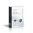 Nedis CCTB61710AL015 Kabel Usb 3.0 Type-c Male - A Female 0,15 M Aluminium