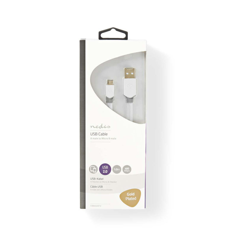 Nedis CCBW60500WT10 Kabel Usb 2.0 A Male - Micro-b Male 1,0 M Wit