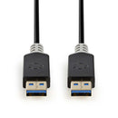 Nedis CCBW61000AT20 Kabel Usb 3.0 A Male - A Male 2,0 M Antraciet