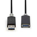 Nedis CCBW61010AT20 Kabel Usb 3.0 A Male - A Female 2,0 M Antraciet
