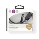 Nedis CCBW61710AT015 Kabel Usb 3.0 Type-c Male - A Female 0,15 M Antraciet