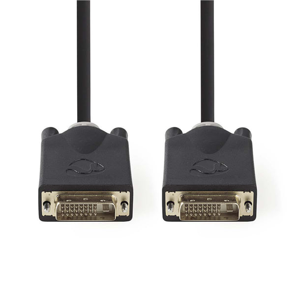 Nedis CCBW32000AT20 Dvi-kabel Dvi-d 24+1-pins Male - Dvi-d 24+1-pins Male 2,0 M Antraciet