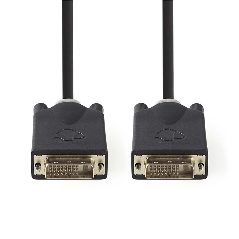 Nedis CCBW32000AT20 Dvi-kabel Dvi-d 24+1-pins Male - Dvi-d 24+1-pins Male 2,0 M Antraciet