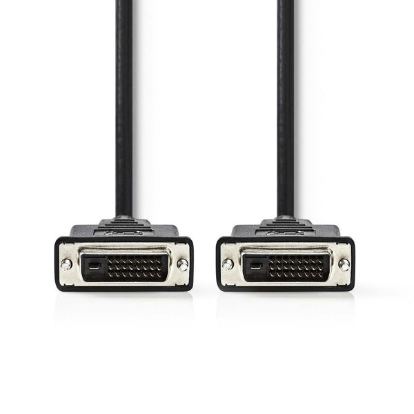Nedis CCGP32000BK100 Dvi-kabel Dvi-d 24+1-pins Male - Dvi-d 24+1-pins Male 10 M Zwart