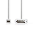 Nedis CCGP37750WT02 Mini-displayport - Dvi-kabel Mini-displayport Male - Dvi-d 24+1-pins Female 0,2
