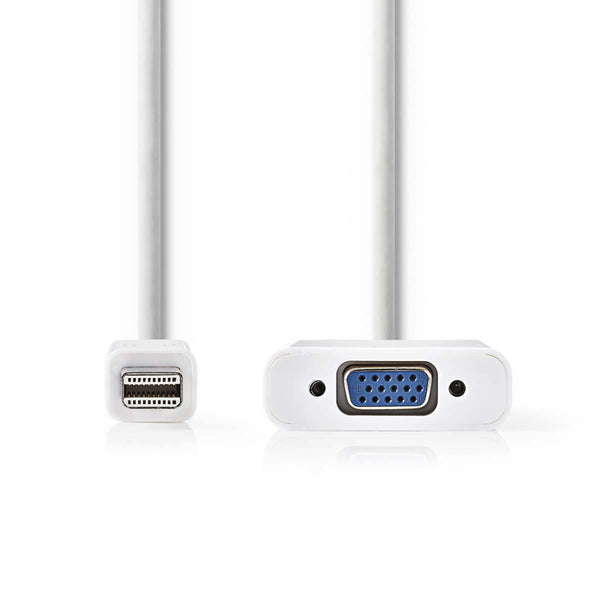 Nedis CCGP37850WT02 Mini-displayport - Vga-kabel Mini-displayport Male - Vga Female 0,2 M Wit