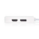 Nedis CCGP37460WT02 Mini-displayport Multi-adapterkabel Mini-displayport Male - Displayport Female