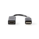 Nedis CCBW37150AT02 Displayport - Hdmi-kabel Displayport Male - Hdmi?-uitgang 0,2 M Antraciet