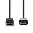Nedis CCGP37100BK20 Displayport - Hdmi?-kabel Displayport Male - Hdmi?-connector 2,0 M Zwart
