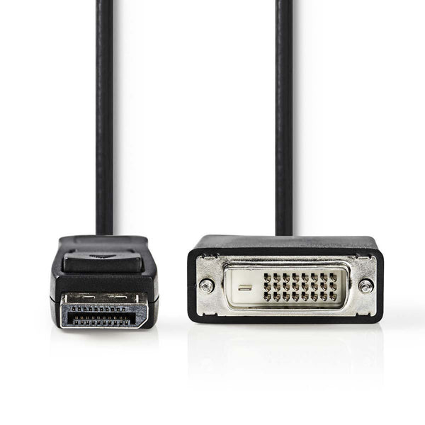 Nedis CCGP37200BK10 Displayport - Dvi-kabel Displayport Male - Dvi-d 24+1-pins Male 1,0 M Zwart