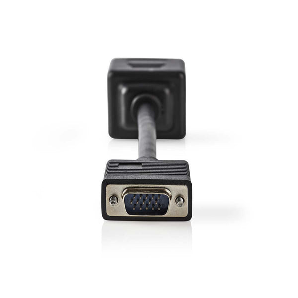 Nedis CCGP59120BK02 Vga-kabel Vga Male - 2x Vga Female 0,2 M Zwart
