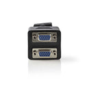 Nedis CCGP59120BK02 Vga-kabel Vga Male - 2x Vga Female 0,2 M Zwart