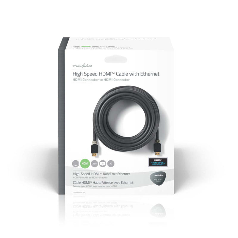 Nedis CVBW34000AT200 High Speed Hdmi?-kabel Met Ethernet Hdmi?-connector - Hdmi?-connector 20 M Ant