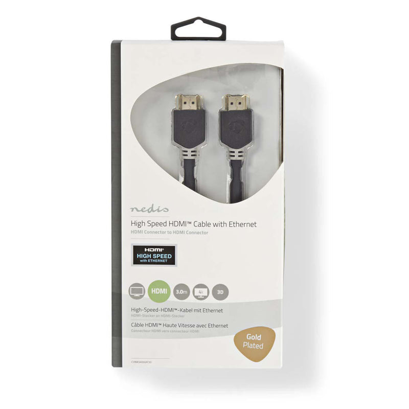 Nedis CVBW34000AT30 High Speed Hdmi?-kabel Met Ethernet Hdmi?-connector - Hdmi?-connector 3,0 M Ant