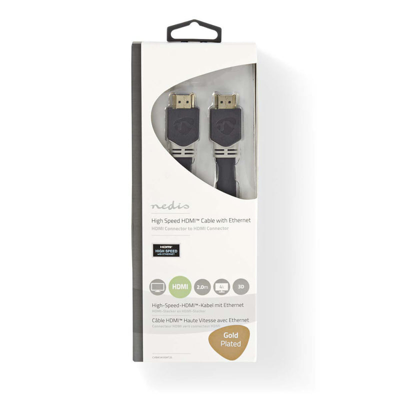 Nedis CVBW34100AT20 Platte High Speed Hdmi?-kabel Met Ethernet Hdmi?-connector - Hdmi?-connector 2,