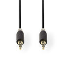 Nedis CABW22000AT05 Stereo Audiokabel 3,5 Mm Male - 3,5 Mm Male 0,5 M Antraciet