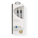 Nedis CABW22000AT10 Stereo Audiokabel 3,5 Mm Male - 3,5 Mm Male 1,0 M Antraciet