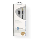 Nedis CABW22050AT20 Stereo Audiokabel 3,5 Mm Male - 3,5 Mm Female 2,0 M Antraciet