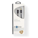 Nedis CABW22050AT30 Stereo Audiokabel 3,5 Mm Male - 3,5 Mm Female 3,0 M Antraciet