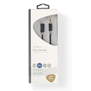Nedis CABW22050AT100 Stereo Audiokabel 3,5 Mm Male - 3,5 Mm Female 10 M Antraciet
